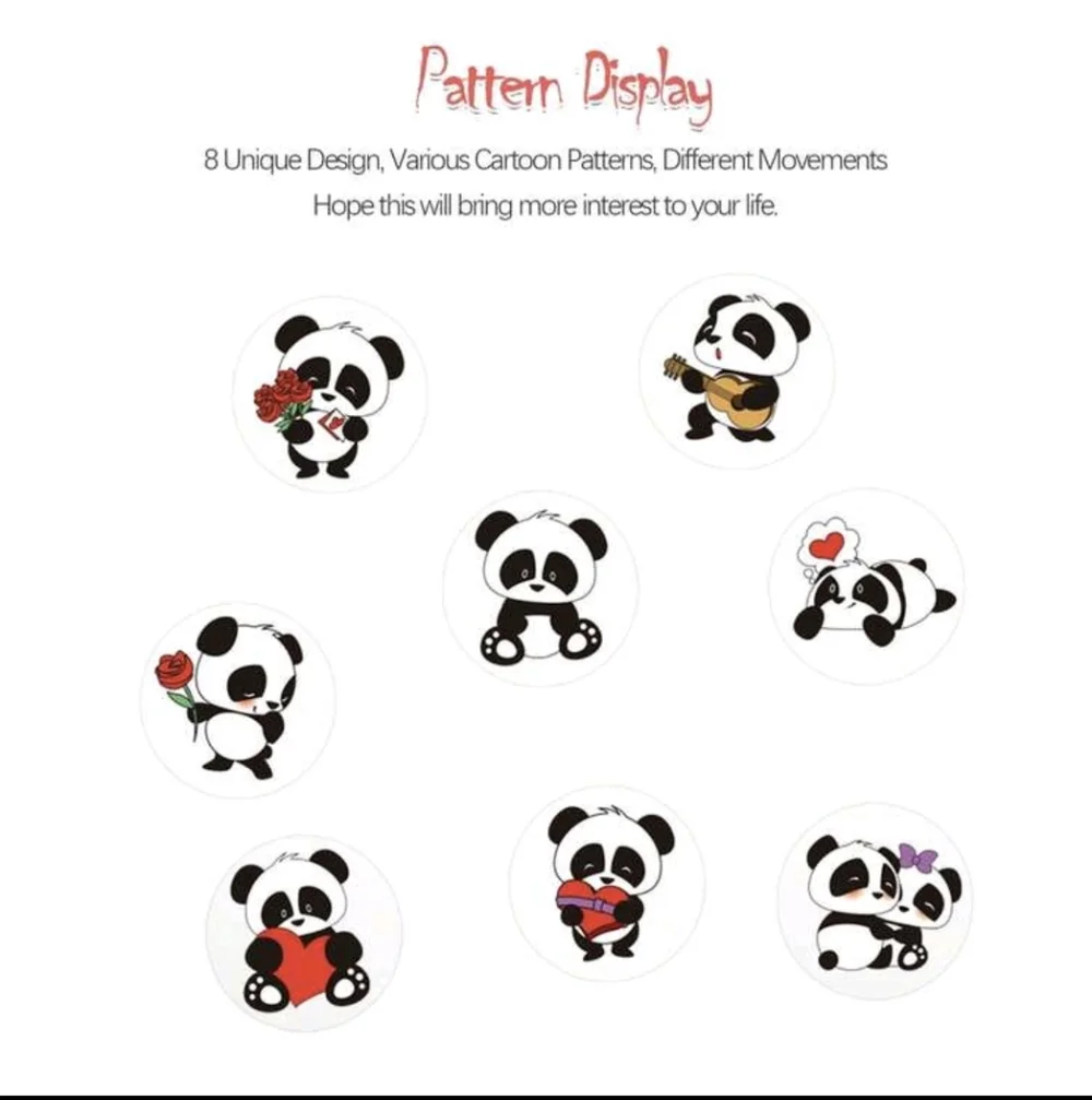 Cartoon Lovable Panda Decoration Stickers